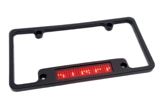 Scrolling License Plate Frame
